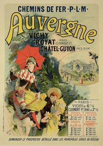 Reproduction Of A Poster Advertising The 'auvergne — Jules Chéret
