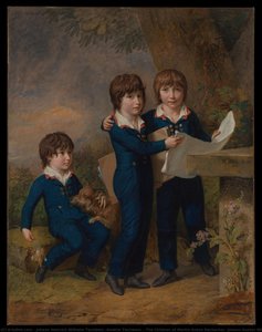 The Children Of Martin Anton Heckscher: Johann Gustav Wilhelm Moritz (1797–1865), Carl Martin Adolph (1796–1850), And Leopold (born 1792) — Johann Heinrich Wilhelm Tischbein (goethe Tischbein)