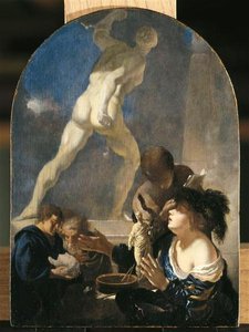 L'atelier Du Sculpteur Ou Allegorie Sur L'education De La Jeunesse — Άντριεν Φαν Ντερ Βέρφ