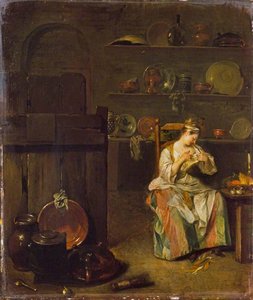 A Girl In A Kitchen — Nicolas Lancret