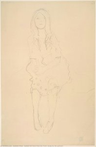 La Jeune Femme Assise Vue De Profil — Gustave Klimt