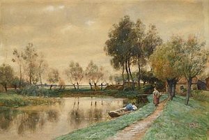 Early Morning, Holland — Julius Jacobus Van De Sande Bakhuyzen