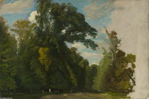 Trees In The Park At Saint-cloud — Paul Huet
