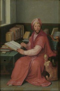 A Scholar In His Study — Cornelis Cornelisz Van Haarlem