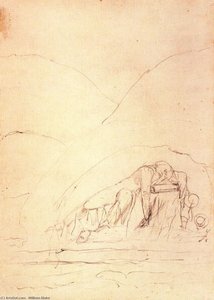 Male Figure Reclining — William Blake