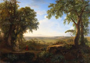 Rome, Vue Du Monte Mario — Sarazin De Belmont Louise Joséphine