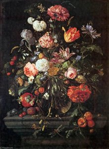 Flowers In Glass And Fruits — Jan Davidszoon De Heem