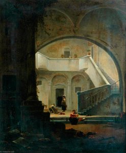 Figures In The Courtyard Of A House — Thomas Wyck