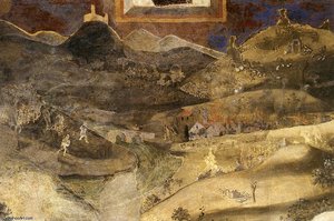 Good And Bad-effects Of Bad Government On The Countryside (detail) — Ambrogio Lorenzetti