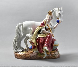 Allegory Of Europe From The Series “the Four Continents” — Meissenin Posliinitehdas