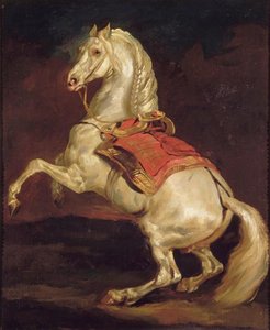 Cheval Cabré Au Tapis De Selle Rouge — Théodore Géricault