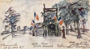 L'etoile Du Nord, A Man At A Restaurant — Johan Barthold Jongkind