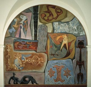 Influences, Panel Five, Art Of The Negro Series — Hale Aspacio Woodruff