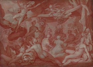 Feast Of The Gods, Possibly The Feast At The Wedding Of Peleus And Thetis — अब्राहम ब्लूमार्ट