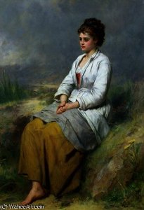 Highland Lassie — Thomas Faed