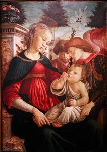 Vergine Con Bambino E Due Angeli — Sandro Botticelli