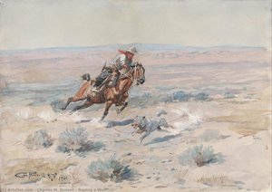 Einen Wolf Einfangen — Charles Marion Russell