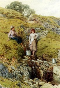A Highland Burn, Balmacara, Near Kyle Of Lochalsh — Myles Birket Foster