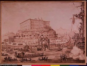 The Disembarking Of Princess Leopoldine, — Jean-baptiste Debret