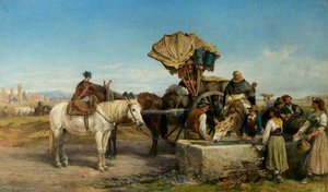 Wine Cart, The Roman Campagna — Charles Poingdestre