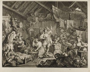 Strolling Actresses Dressing In A Barn — William Hogarth