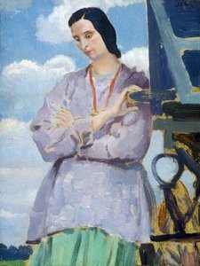 Dorelia By The Caravan — Augustus Edwin John