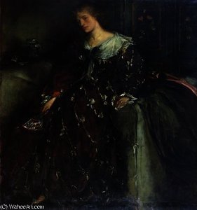 The Lady With The Green Fan — Charles Haslewood Shannon