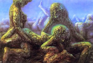 Hr Giger Landscape Xv — H.r. Giger