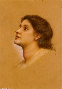 Head Of A Young Girl — Evelyn De Morgan Née Pickering