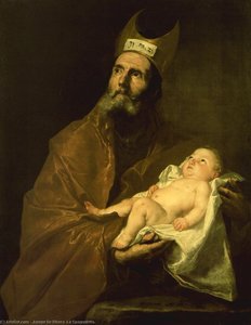 St. Simeon Mit Dem Kind — Jusepe De Ribera