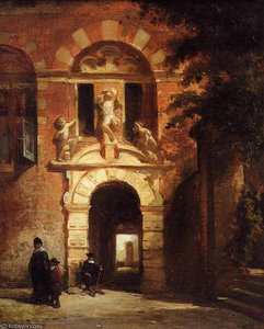 Main Gate Stadsdoelen Hoorn Sun — Johannes Bosboom