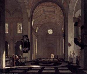 Interior Of A Baroque Church — Emanuel De Witte