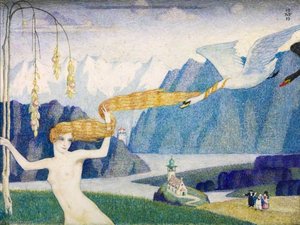 Nude With Flying Swans — Meredith Frampton