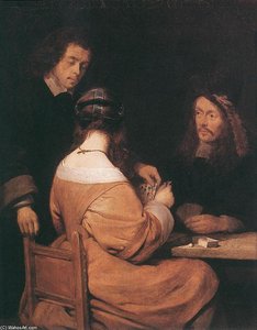 Card-players — Gerard Ter Borch