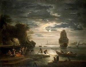 Coastal Scene (la Nuit) — Клод-жозеф Верне