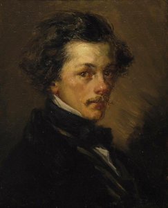 Ritratto Di Uomo Anonimo Ritratto Di Delacroix — Jean-françois Millet