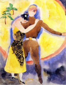 In Vaudeville. Soldier And Girlfriend — Charles Demuth