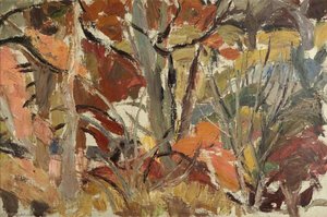 Skogslandskap (träd Med År Och Stig) — William George Gillies