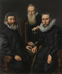 Group Portrait Of An Unidentified Board Of Governors, Thomas De Keyser, C. 1625 - C. 1630 — Thomas De Keyser