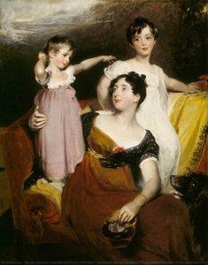 Lydia Elizabeth Hoare (1786–1856), Lady Acland, With Her Two Sons, Thomas (1809–1898), Later 11th Bt, And Arthur (1811–1857) — Sir Thomas Lawrence
