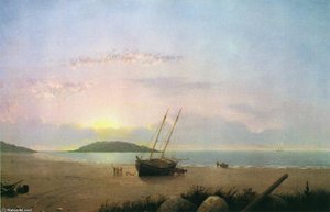 New England Coastal Scene - Cape Ann Beach — Fitz Henry Lane