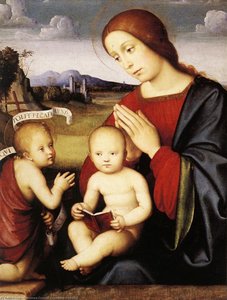 Madonna And Child With The Infant St John The Baptist — Francesco Francia (francesco Raibolini)