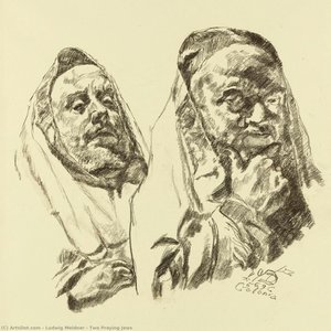 Two Praying Jews — Ludwig Meidner