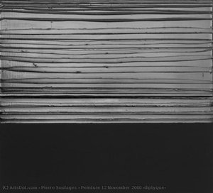 Peinture 12 November 2008 (diptyque) — Pierre Soulages