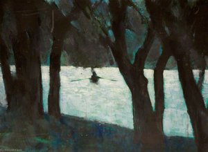 Boating Lake, Alexandra Park, Oldham, Lancashire — Harold Riley