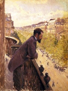 The Man On The Balcony — Gustave Caillebotte