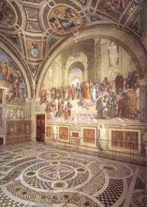 Stanze Vaticane - View Of The Stanza Della Segnatura — Raphael