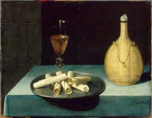 Le Dessert De Gaufrettes — Lubin Baugin