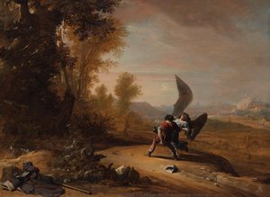 Jacob Wrestling With The Angel, Bartholomeus Breenbergh, 1639 — Bartholomeus Breenbergh