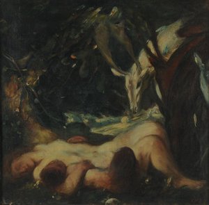 Study For The Sleeping Wood Nymph — Charles Haslewood Shannon